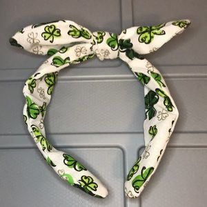 Shamrock Clover bow headband - Irish and St Patrick’s day
